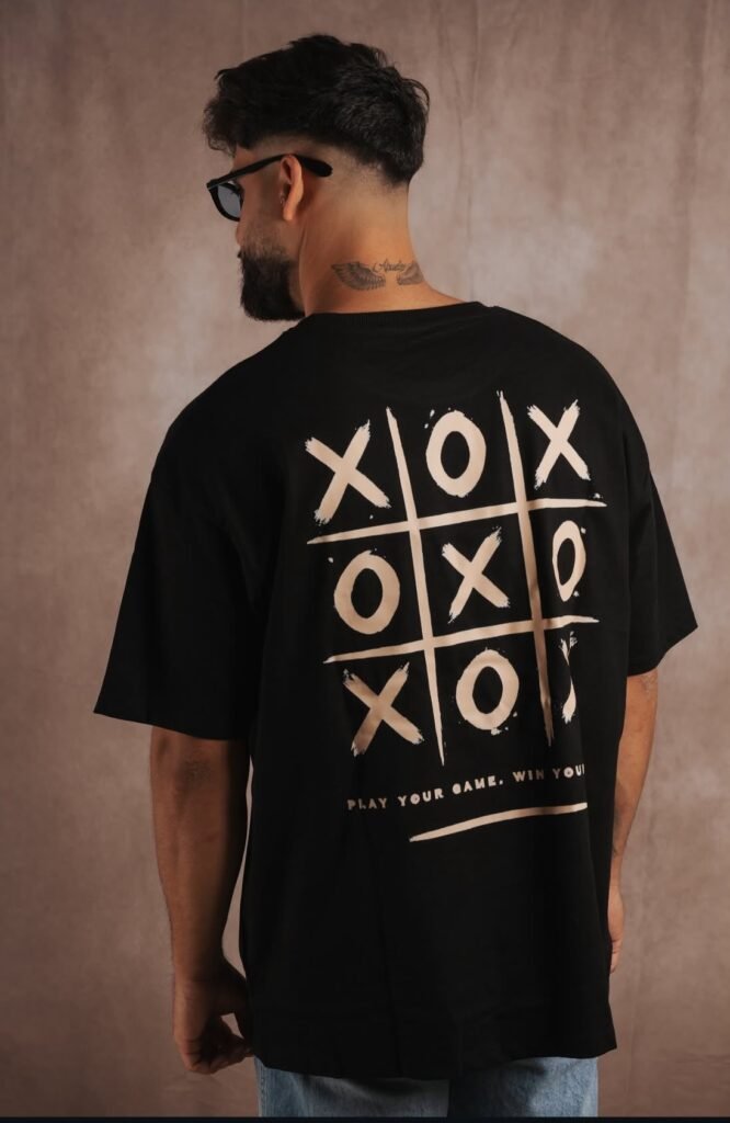 Camiseta Oversize JALEZ "Play Your Game" – Black
